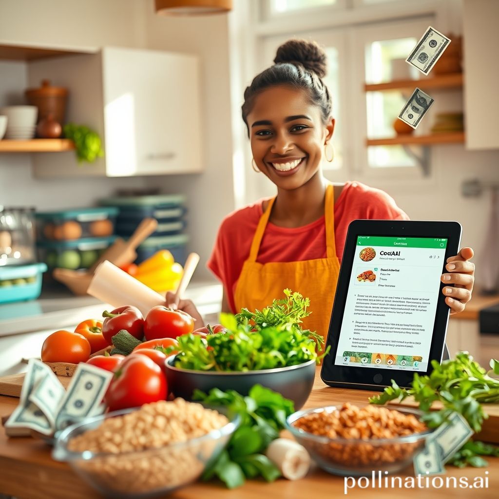 Woman cooking at home