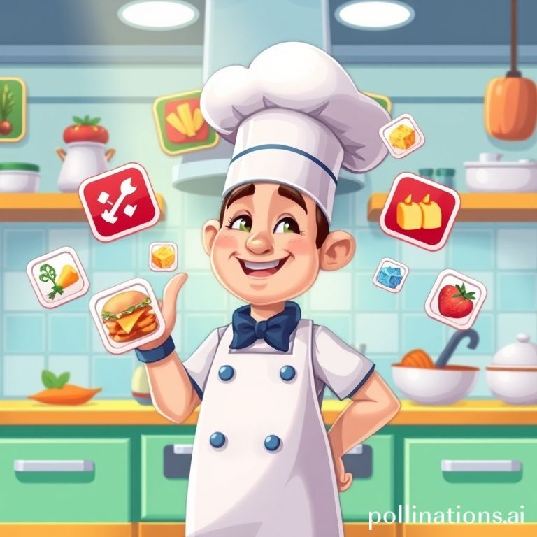 Chef leveling up in cooking game